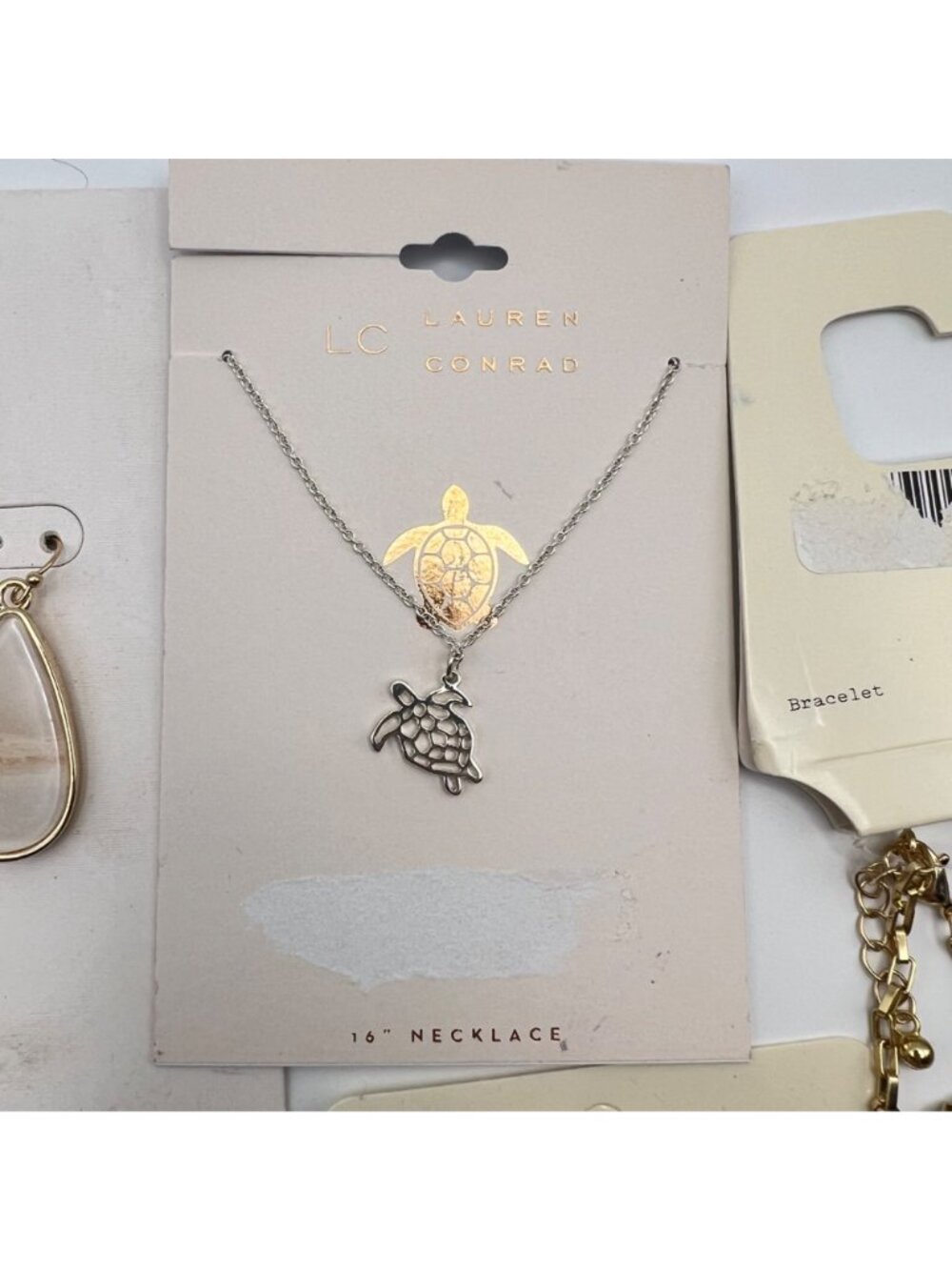 NWT Mixed Jewelry Lot Earrings Necklaces Bracelet Ring Sugarfix Lauren Conrad - Picture 10 of 16